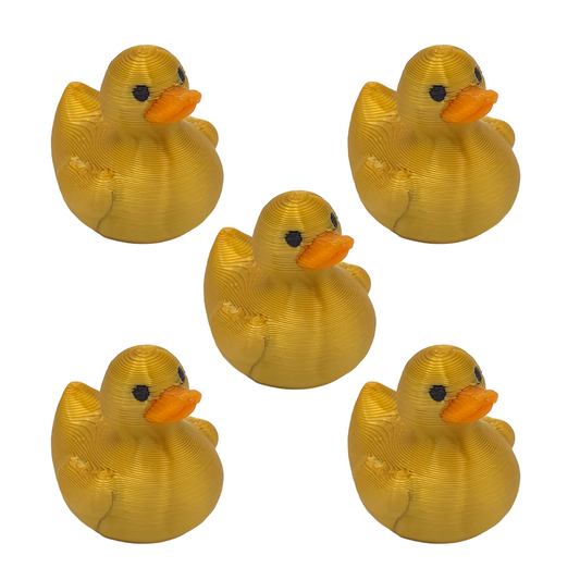 Shiny Ducky Valve Stem Caps - 3D Printed (5 Pack)