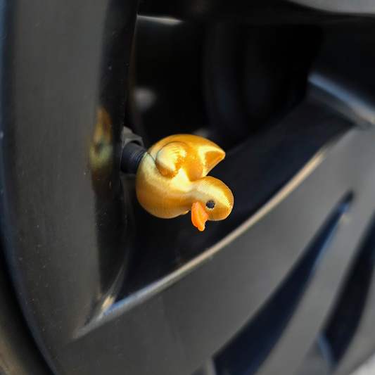 Shiny Ducky Valve Stem Caps - 3D Printed (5 Pack)